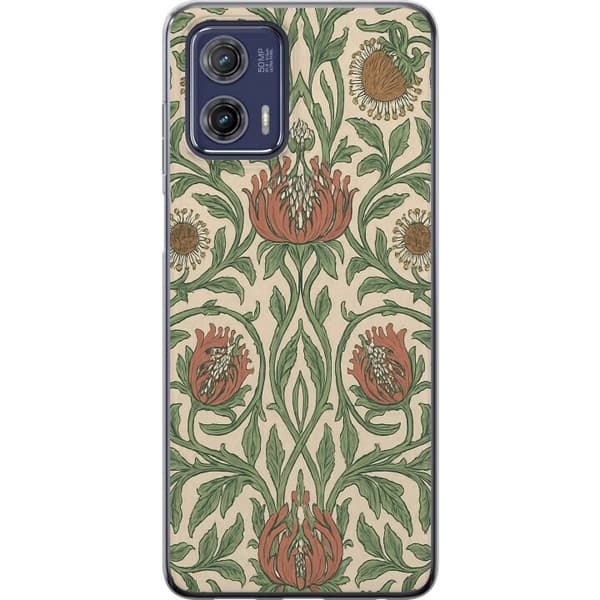 Motorola Moto G73 Gjennomsiktig deksel Bladedetaljer