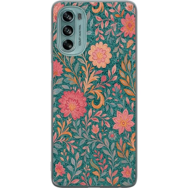 Motorola Moto G62 5G Gennemsigtig cover Floral Dream