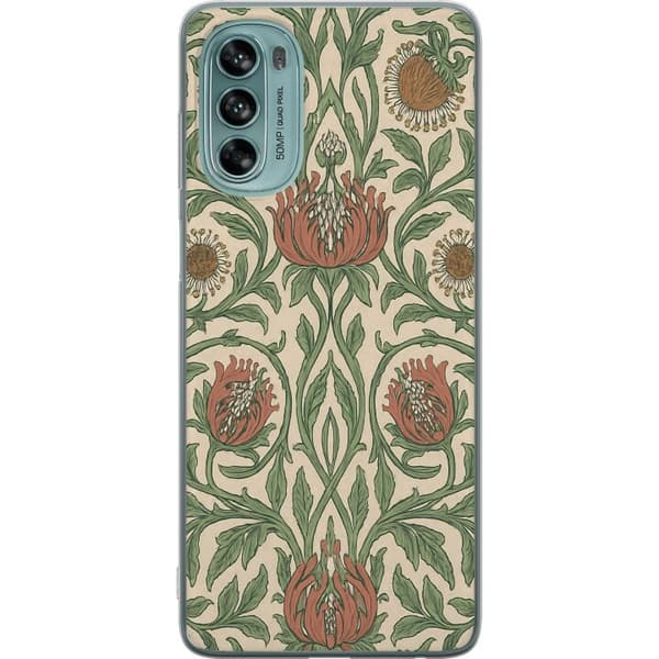 Motorola Moto G62 5G Genomskinligt Skal Petal Details