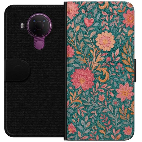 Nokia 5.4 Tegnebogsetui Floral Dream
