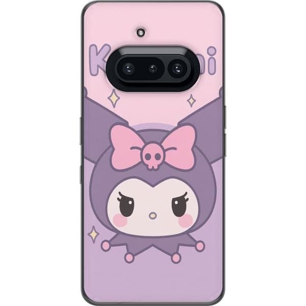 Nothing Phone (3a) Läpinäkyvä kuori Kuromi Kawaii