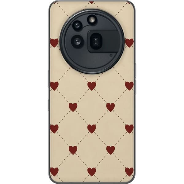 Nothing Phone (3a) Pro Läpinäkyvä kuori Sydänverkko