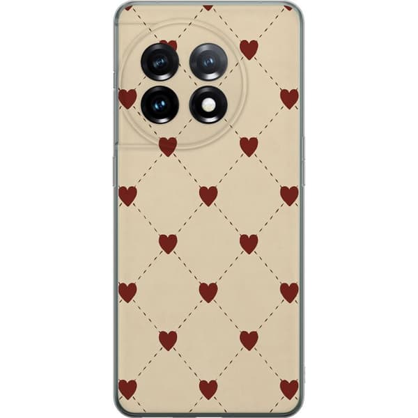 OnePlus 11 Gennemsigtig cover Hjertegitter