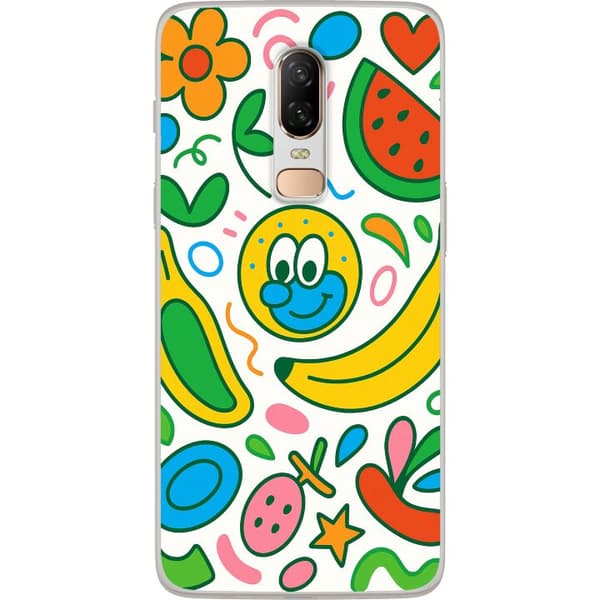 OnePlus 6 Gjennomsiktig deksel Sommerfuglslør