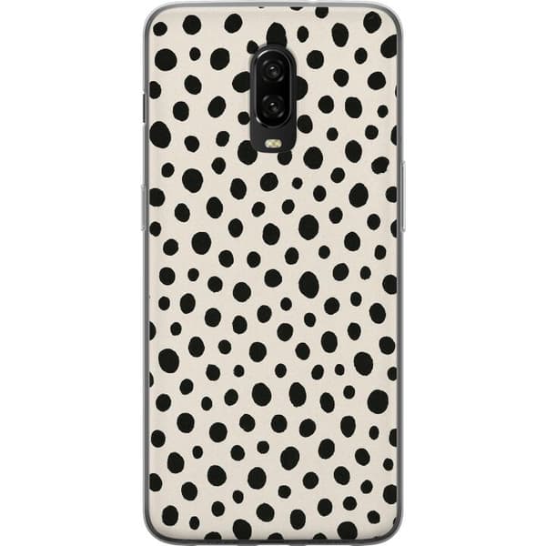 OnePlus 6T Läpinäkyvä kuori Dot Dance