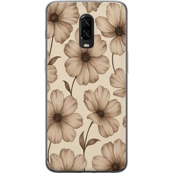OnePlus 6T Gjennomsiktig deksel Pastel Rush