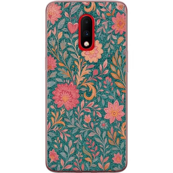 OnePlus 7 Läpinäkyvä kuori Floral Dream