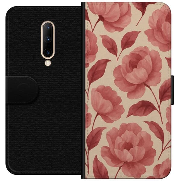 OnePlus 7 Pro Tegnebogsetui Roseblomst