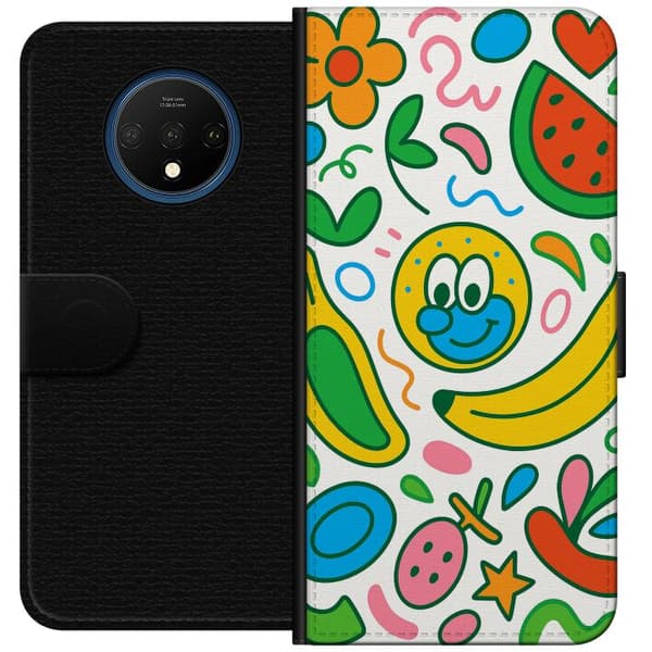 OnePlus 7T Tegnebogsetui Sommerfugle Slør