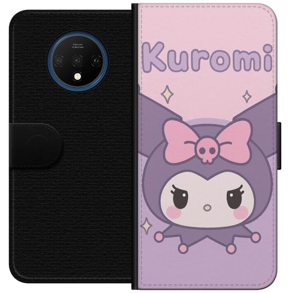 OnePlus 7T Tegnebogsetui Kuromi Kawaii