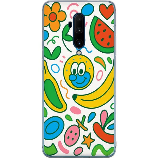 OnePlus 7T Pro Gjennomsiktig deksel Sommerfuglslør