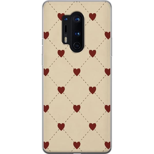 OnePlus 8 Pro Gennemsigtig cover Hjertegitter