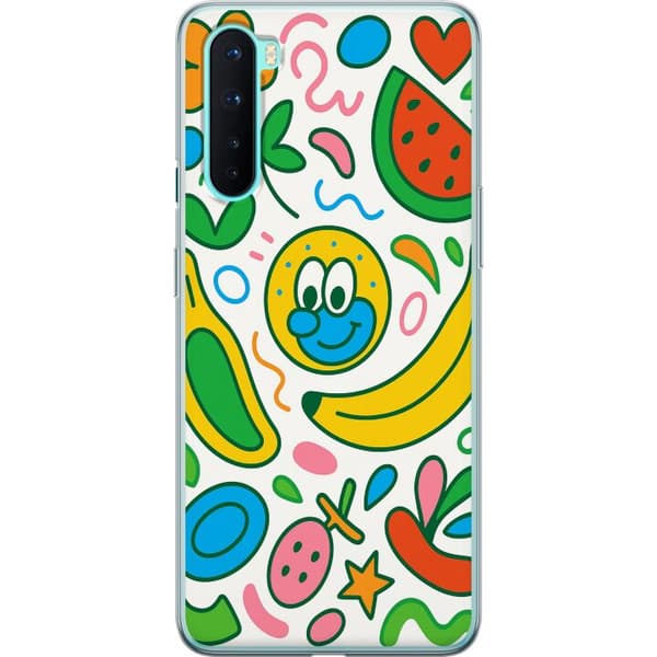 OnePlus Nord Gennemsigtig cover Sommerfugle Slør