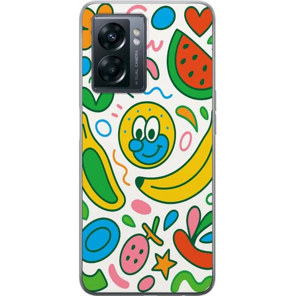OnePlus Nord N300 Gennemsigtig cover Sommerfugle Slør