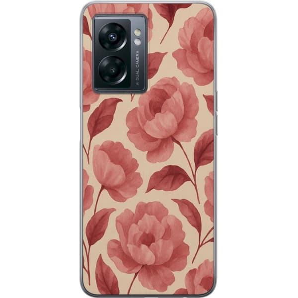 OnePlus Nord N300 Gjennomsiktig deksel Rose Blomst