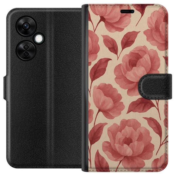 OnePlus Nord CE3 Lommeboketui Rose Blomst