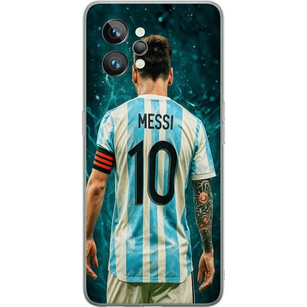 Realme GT2 Pro Läpinäkyvä kuori Messi
