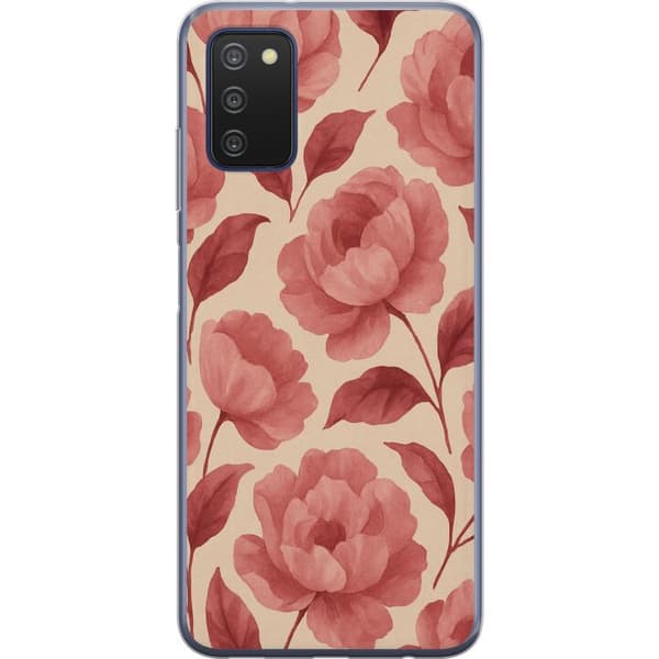 Samsung Galaxy A03s Gjennomsiktig deksel Rose Blomst