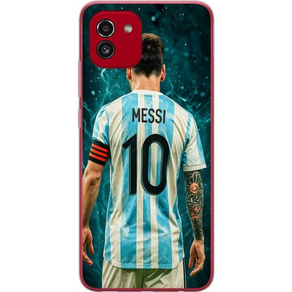 Samsung Galaxy A03 Läpinäkyvä kuori Messi