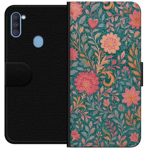 Samsung Galaxy A11 Tegnebogsetui Floral Dream