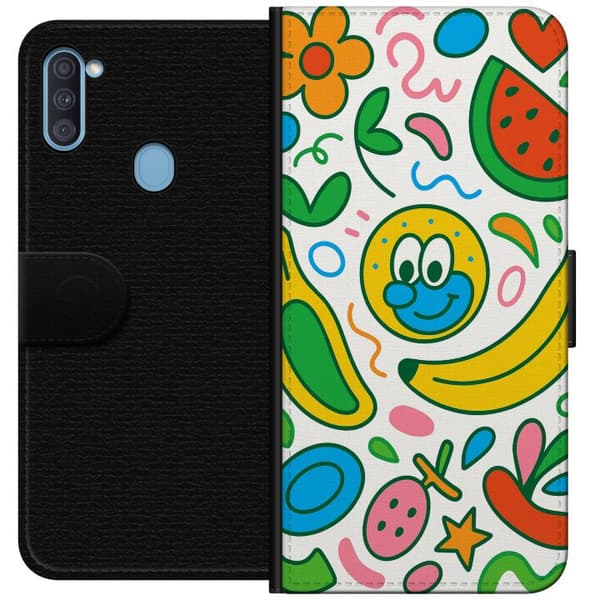 Samsung Galaxy A11 Tegnebogsetui Sommerfugle Slør