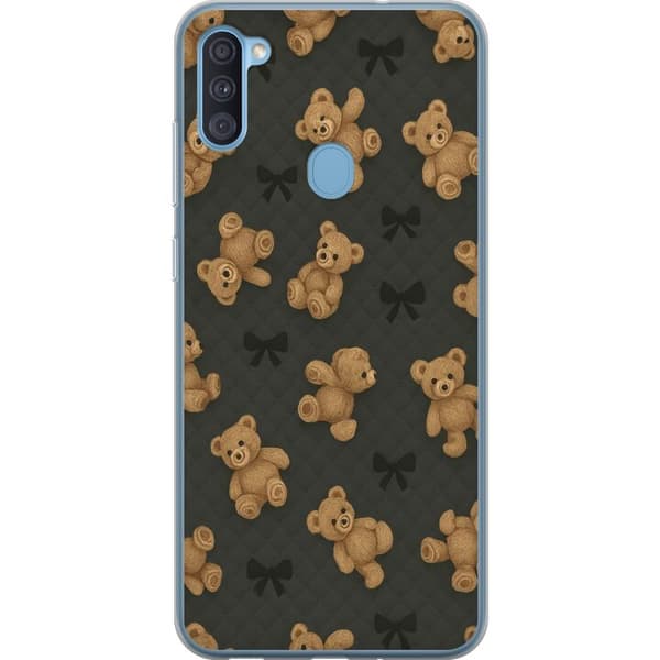 Samsung Galaxy A11 Läpinäkyvä kuori Teddy Halauksia