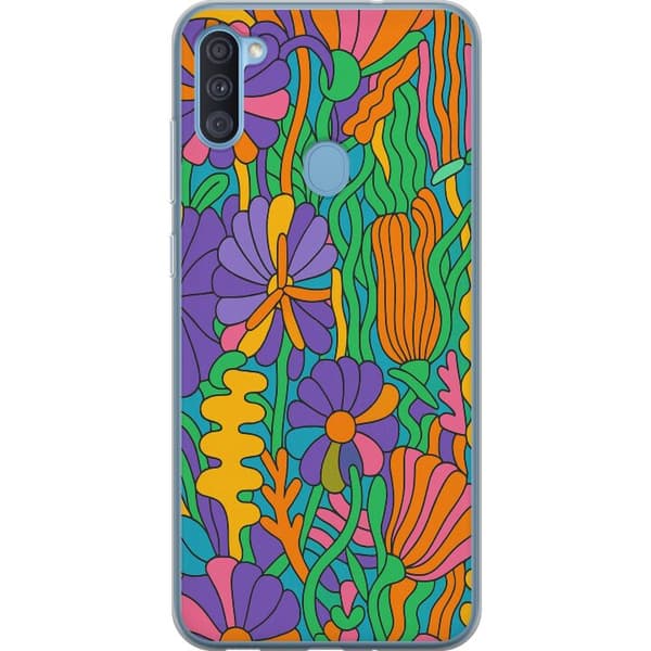 Samsung Galaxy A11 Gennemsigtig cover Farveeksplosion