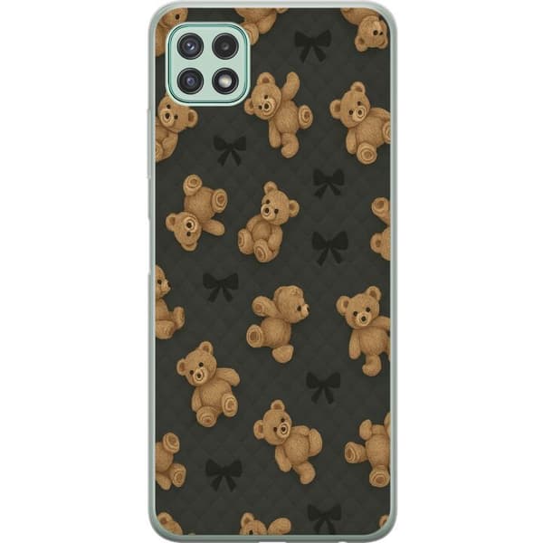 Samsung Galaxy A22 5G Läpinäkyvä kuori Teddy Halauksia