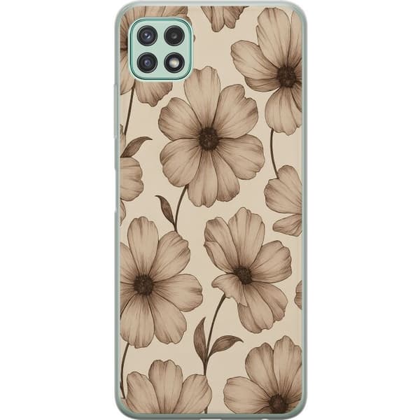 Samsung Galaxy A22 5G Läpinäkyvä kuori Pastel Rush