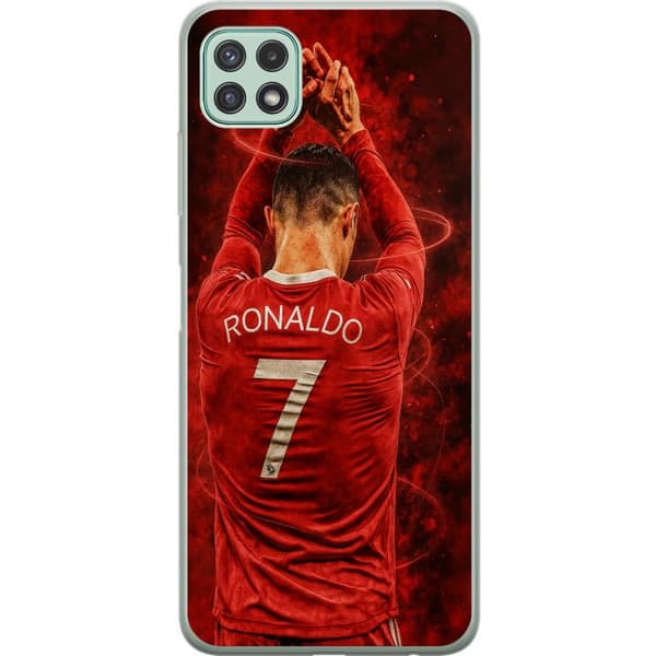 Samsung Galaxy A22 5G Läpinäkyvä kuori Ronaldo