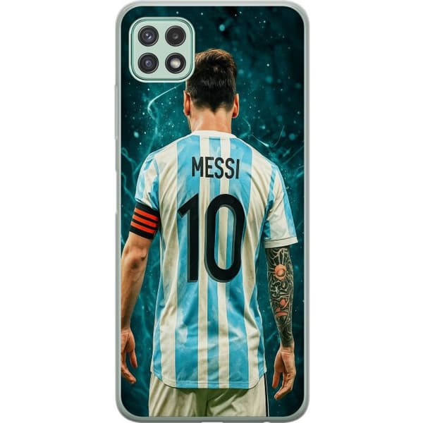 Samsung Galaxy A22 5G Gennemsigtig cover Messi