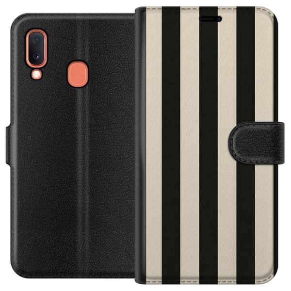 Samsung Galaxy A20e Plånboksfodral Line Flow