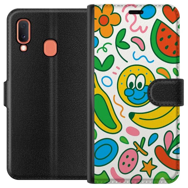Samsung Galaxy A20e Plånboksfodral Butterfly Veil