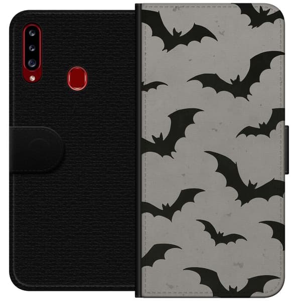 Samsung Galaxy A20s Tegnebogsetui Flutterprint
