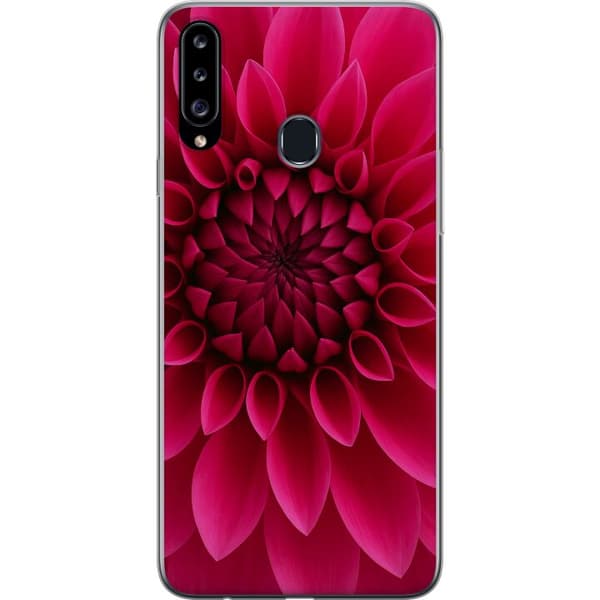 Samsung Galaxy A20s Gjennomsiktig deksel Rosecore