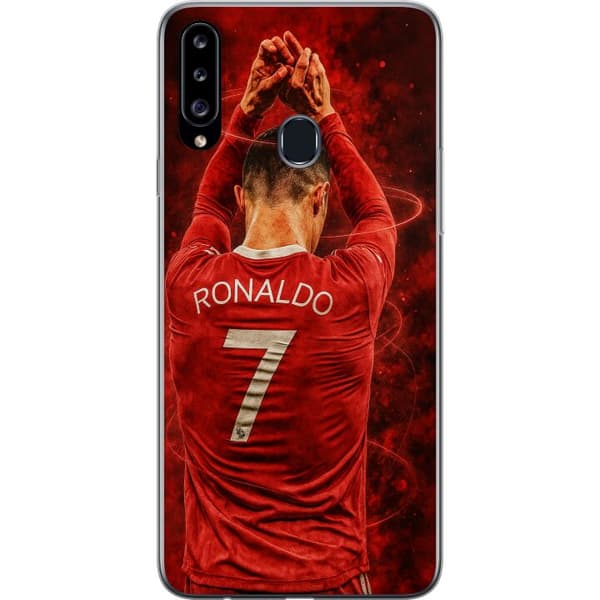 Samsung Galaxy A20s Gennemsigtig cover Ronaldo