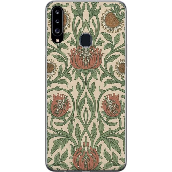 Samsung Galaxy A20s Gennemsigtig cover Blad Detaljer