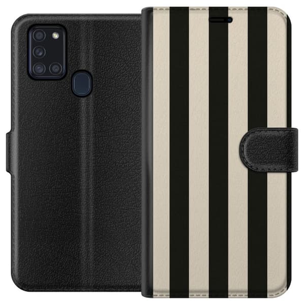 Samsung Galaxy A21s Tegnebogsetui Linje Flow