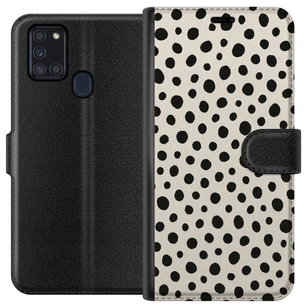 Samsung Galaxy A21s Lompakkokotelo Dot Dance