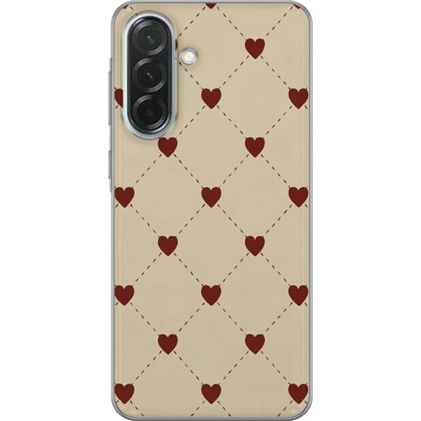 Samsung Galaxy A36 Läpinäkyvä kuori Sydänverkko