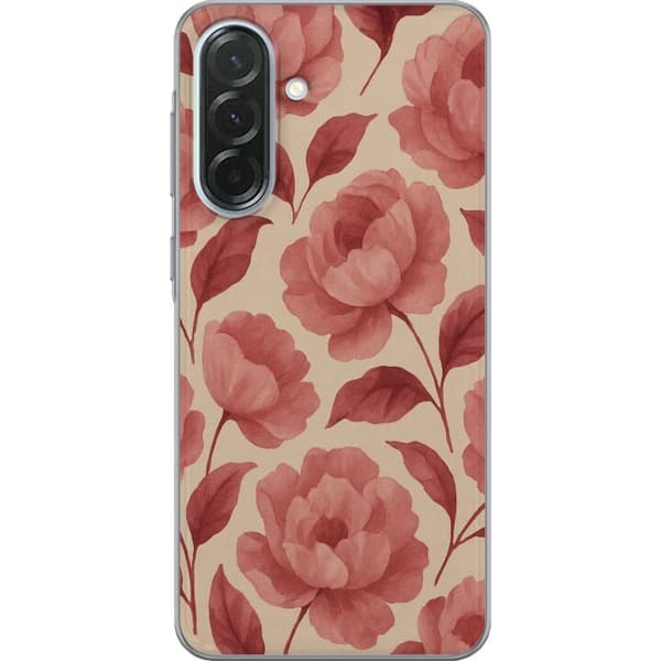 Samsung Galaxy A36 Gennemsigtig cover Roseblomst