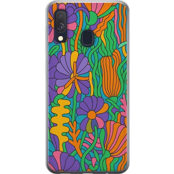 Samsung Galaxy A40 Gjennomsiktig deksel Color Pop
