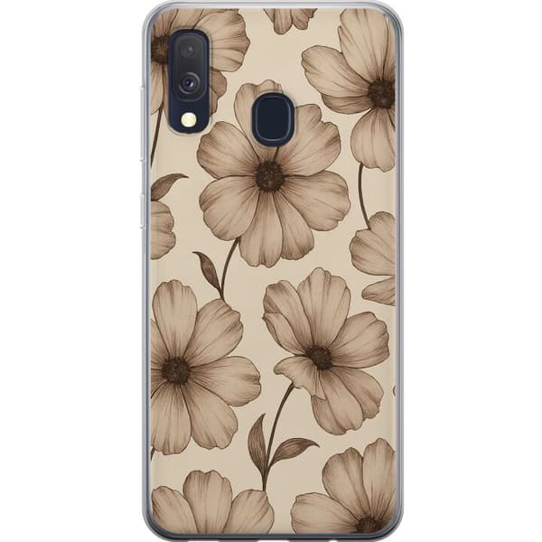 Samsung Galaxy A40 Gennemsigtig cover Pastel Rush