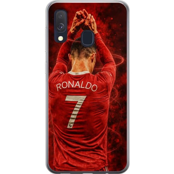 Samsung Galaxy A40 Gjennomsiktig deksel Ronaldo