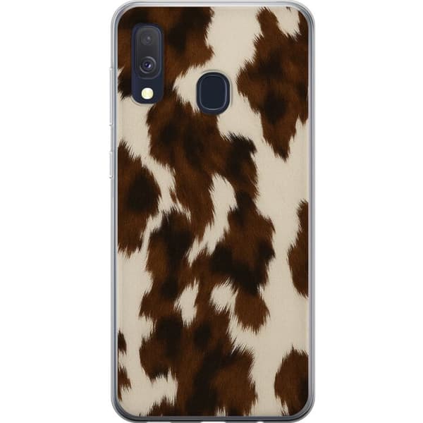Samsung Galaxy A40 Gjennomsiktig deksel Farge Splash
