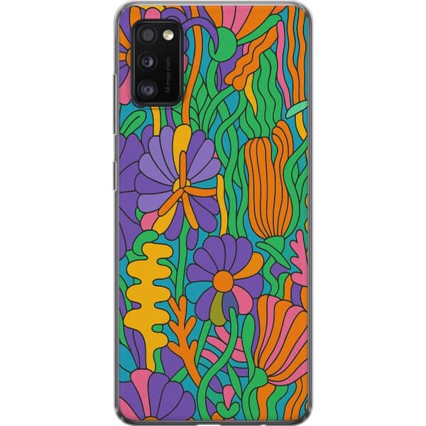 Samsung Galaxy A41 Läpinäkyvä kuori Värien räjähdys