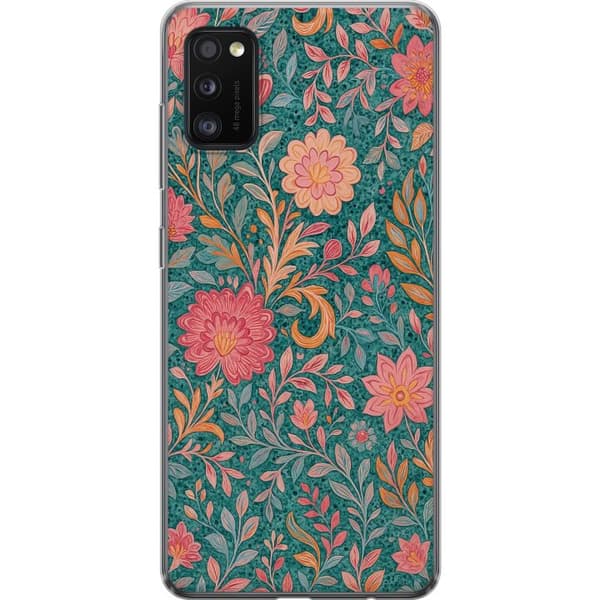 Samsung Galaxy A41 Genomskinligt Skal Floral Dream