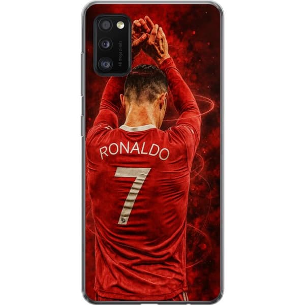 Samsung Galaxy A41 Läpinäkyvä kuori Ronaldo