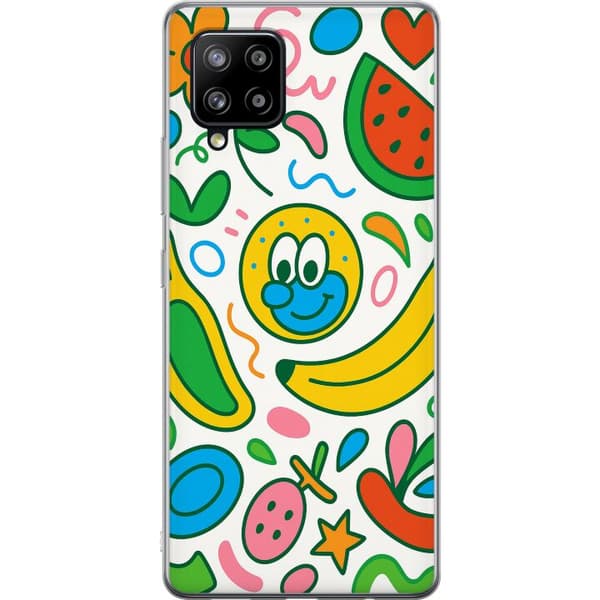 Samsung Galaxy A42 5G Gennemsigtig cover Sommerfugle Slør