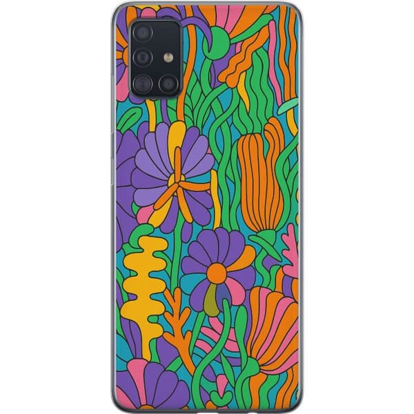 Samsung Galaxy A51 Läpinäkyvä kuori Värien räjähdys